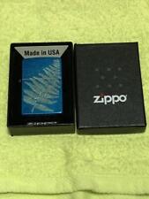 Zippo Oil Lighter 2016 Blue Fern picture