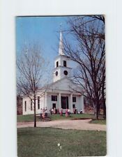 Postcard White-pillared Meetinghouse, Old Sturbridge Village, Sturbridge, MA picture
