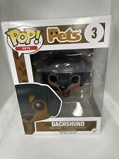 Funko Pop Pets Dachshund Dog #3 Black And Tan Vaulted 2016 picture