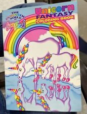 Vintage The Fantastic World Of Lisa Frank Unicorn Fantasy Coloring Book NEW picture