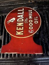 Vintage Kendall Motor Oil 2000 Miles Flange Sign 100% Original picture
