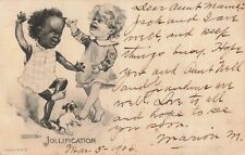 pc10391 postcard Jollification Children Dancing with dog 1906 picture