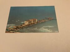 Galveston Island, Texas ~ Flagship Hotel Over Gulf of Mexico-   Vintage Postcard picture
