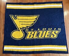 Vintage Biederlack Throw St. Louis Blues Hockey Stadium Blanket USA 48x55 picture