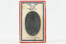 WWI Patriotic Tintype Photo, Red White Blue Colors USA Heraldic Eagle Frame picture