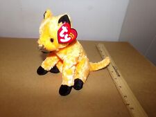TY Beanie Baby SCARED-E the Orange Halloween Cat Kitty Retired MTs Exclusive picture