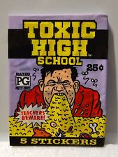 1991 Topps Toxic High School Stickers Sealed Trading Card Pack NEW picture