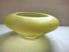 Antique Tiffin ? Canary Yellow Vaseline Uranium Satin Glass Vase  7