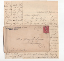 GREAT 1902 Antique Dear Sis Long Handwritten Letter Sephenson County Illinois picture