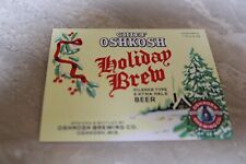 Vintage Chief Oshkosh Holiday Brew Beer Label Oshkosh, Wisconsin picture