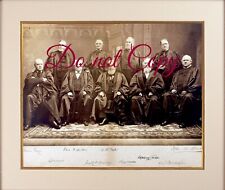 COPY Supreme Court Autographed Group-Chief Justice Morrison Waite 1874-1888 picture
