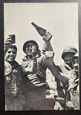 Mint Israel Real Picture Postcard RPPC 6 Days War 1967 Soldiers Cheers picture