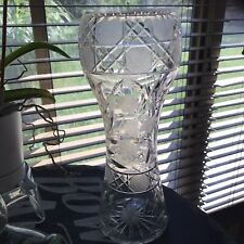 Antique McKee Innovation 410 Glass Corset Vase 11 3/4