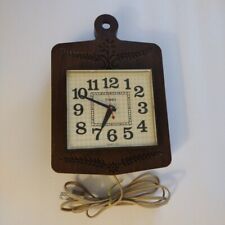 Vintage 1970s Timex Country Kitchen Electric Wall Clock USA Model 2146a Works picture