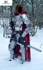 Medieval Knight Wearable Full Suit of Armor- LARP Custom Size Halloween Costume picture