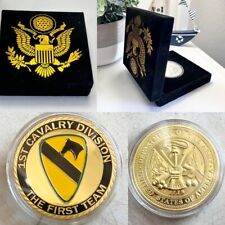 US Army First 1st Cavalry Combat Division Regiment Cav Military Challenge Coin picture