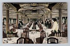 Dining Saloon, Louis XVI, Steamer Commonwealth, Antique, Vintage c1910 Postcard picture