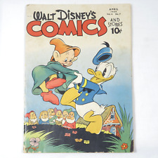 Vintage Walt Disneys Comics and Stories #43 April 1944 Donald Duck Dwarfs Cover picture