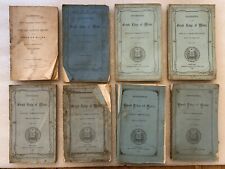 Lot Of 8 Grand Lodge Of Maine Masons Masonic Proceedings 1856 - 1867 Civil War picture