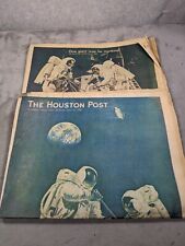 Vintage Rare Houston Post Texas Newspaper July 21st & 27th 1969 The Moon Landing picture