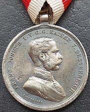✚11141✚ Austro-Hungarian WW1 Bravery Medal Silver Franz Joseph I. Tautenhayn 