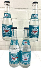 CANADA DRY CLUB SODA set of 4-7oz vintage UNOPENED bottles picture