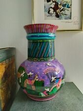 Mexican Folk Art Colorful Vase picture