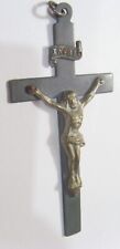 antique scarce catholic religious Slovak Czech Love crucifix cross pendant 52581 picture