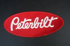 PETERBILT TRUCKS JACKET PATCH 11/ 5 IN. JUMBO SIZE 100% FULLY EMBROIDERY  picture