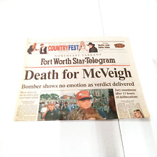 Fort Worth Star Telegram Newspaper June 14 1997 Timothy McVeigh Verdict picture