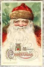 A Merry Christmas Santa Claus 1912 John Winsch Signed DB Postcard A787 picture