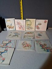 12 Vintage Marchant Greeting Cards With Envelopes USA Early 1950s Unused #429D2 picture
