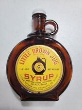 Little Brown Jug Syrup Vintage Bottle with Lid Empty Fantastic Condition picture