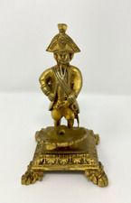 Rare Vintage Manneken Pis Young Napoleon III Glided Brass Sculpture Figurine picture