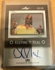 DMX Autograph Keeping it Real 2012 Leaf Pop Icons Card - LIMITED# 10/10 Rare picture