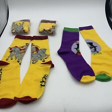 2024 Krewe of Bacchus Mardi Gras novelty, socks, set of four brand new picture