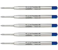 100 x PARKER QUINK FLOW BALL POINT PEN REFILL MEDIUM (BLUE) WITH  picture