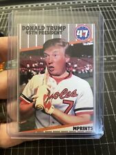 Donald Trump President 45 F-FACE PARODY Baseball Card By MPRINTS picture