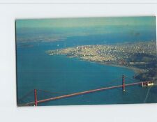 Postcard Air View of Golden Gate Bridge San Francisco California USA picture