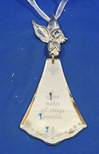 Vintage Christmas Ornament Angel Mirror Holiday Tree Decor picture