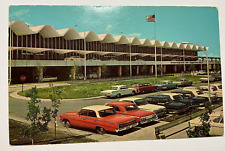 Minneapolis St. Paul International Airport MN Minnesota Vtg Postcard Old Cars picture