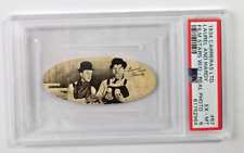 1934 Carreras Oval Film Stars W/O Real Photos #67 LAUREL & HARDY PSA 6 EX-MT picture