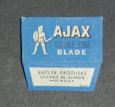 Vintage Razor Blade AJAX Blue -  One Wrapped Blade picture