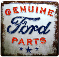 Genuine Ford Parts Vintage Style Embossed Metal Signs Man Cave Garage Shop Decor picture