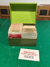 Vintage 1971 Betty Crocker Green Recipe Card Library Cookbook In A Box w/ Index picture