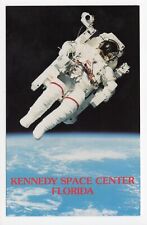 Astronaut Bruce McCandless Shuttle Challenger Space NASA Chrome Postcard picture