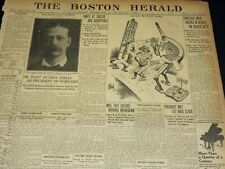 1909 MAY 18 THE BOSTON HERALD - DR. ELOT RETIRES LOWELL PRESIDENT - BH 403 picture