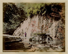 Japan, Vintage Waterfall to Tamadare Yumoto Albumen Print. Japan Album Release picture