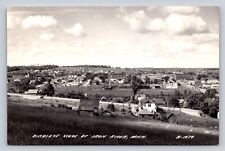 RPPC Aerial Birds Eye View Iron River Michigan Real Photo P715 picture