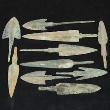 10 Ancient Near East Luristan Bronze Spear Heads Arrowheads Circa 1200-800 BC picture
